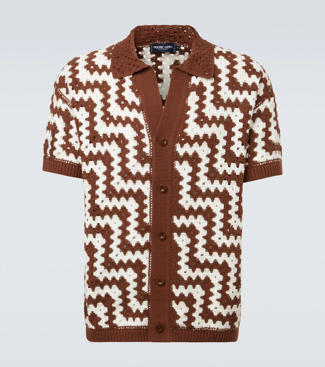 Frescobol Carioca - Pinto crochet cotton cardigan