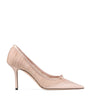 Jimmy Choo Love 85 Draped Mesh Pumps