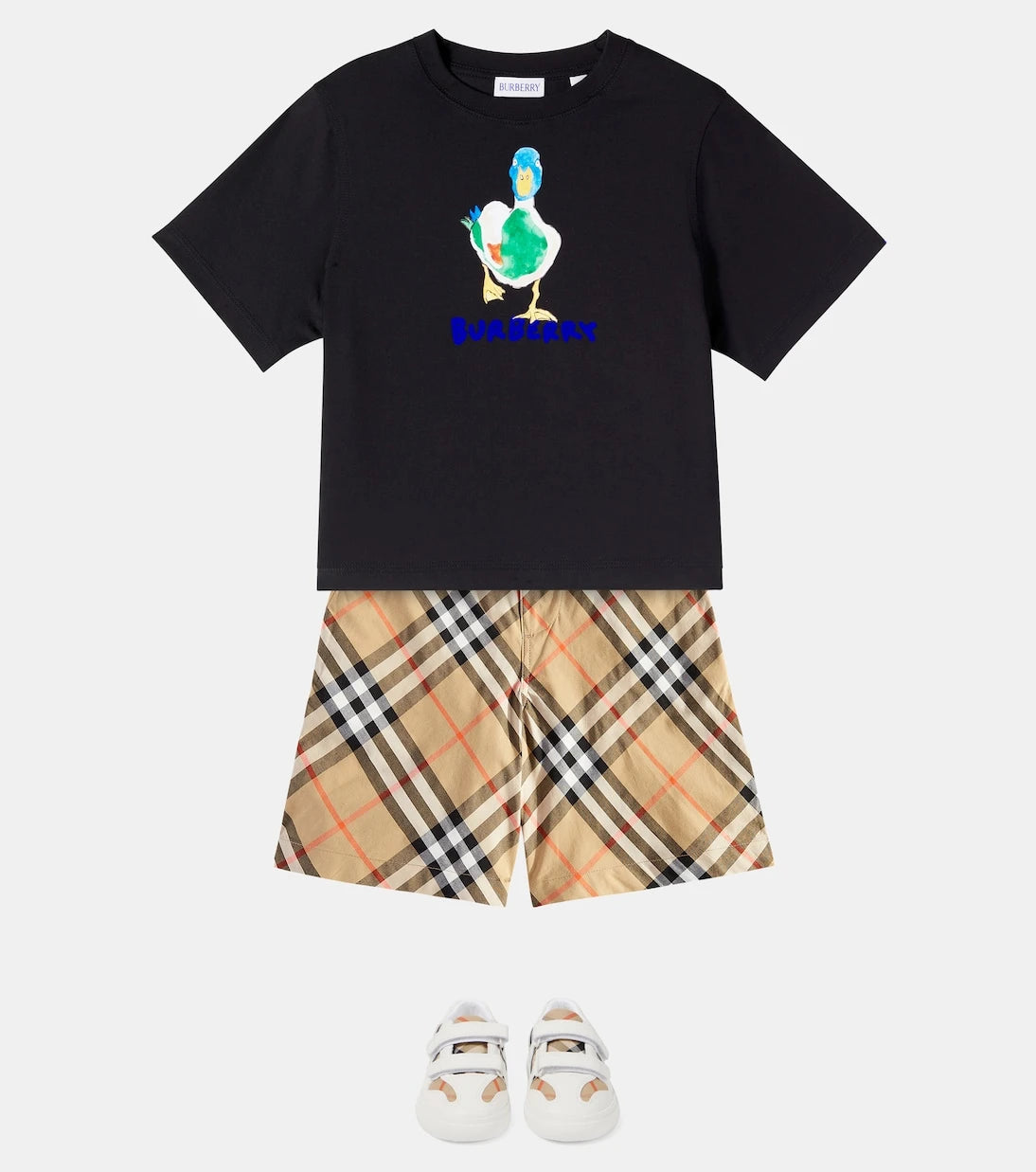 Burberry Kids - Logo printed cotton jersey T-shirt