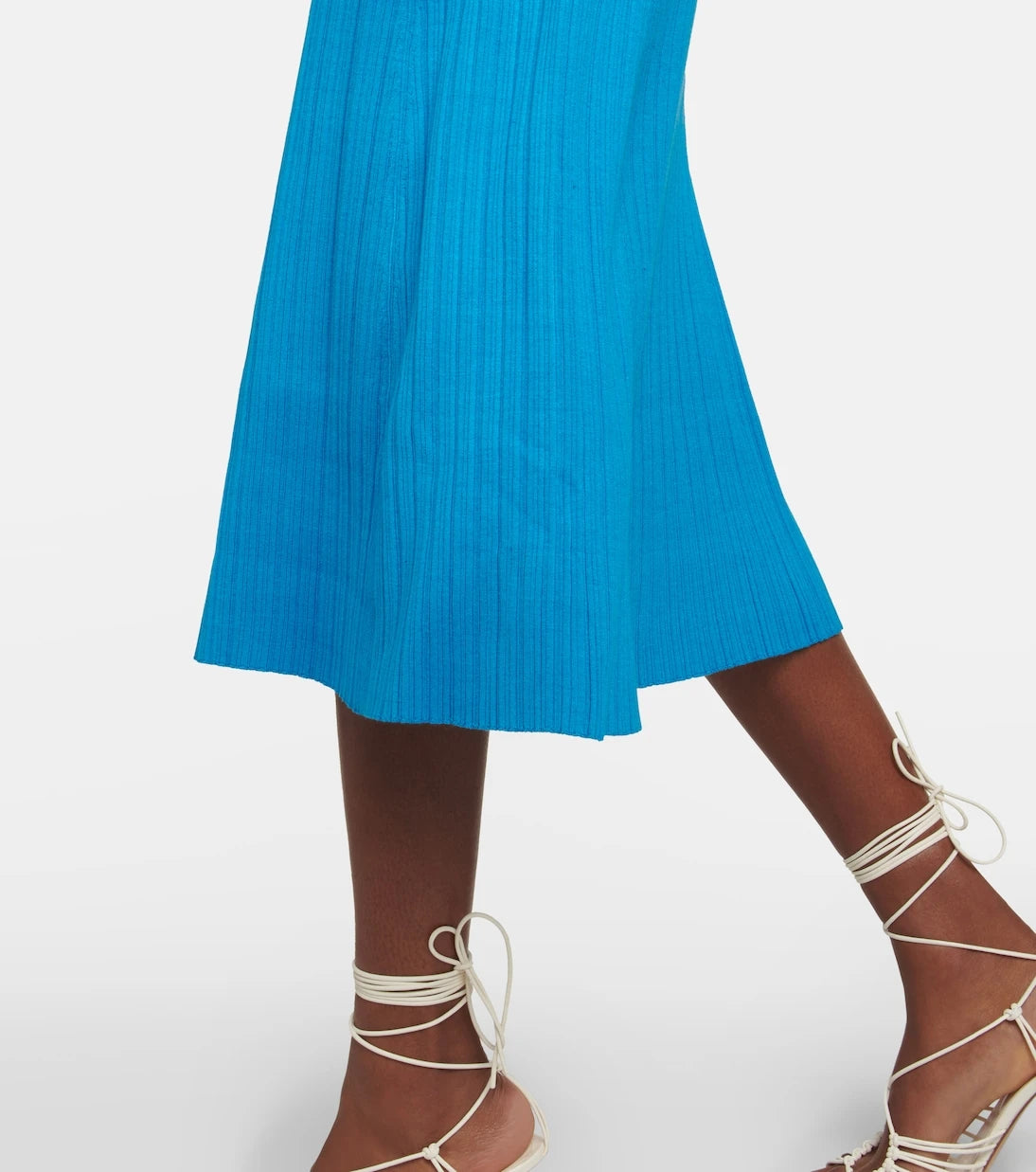 CO - Ribbed-knit silk blend skirt