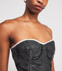 Simkhai Black Zander Bustier Top