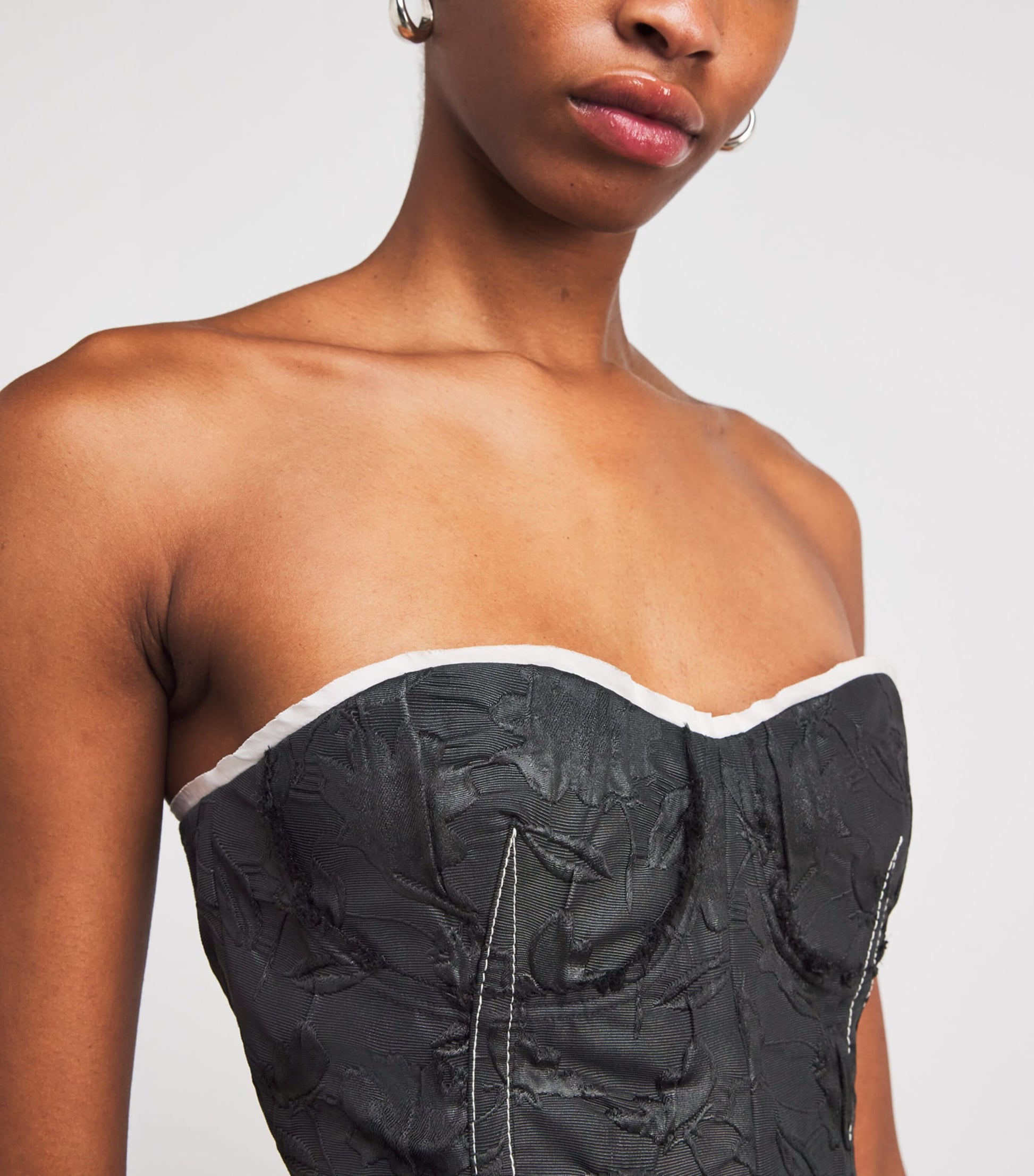 Simkhai Black Zander Bustier Top
