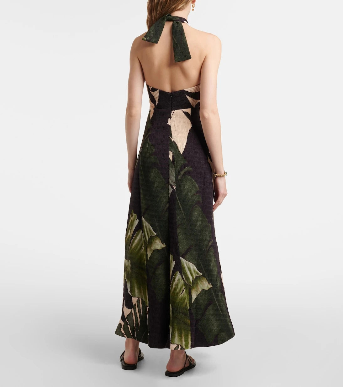 Johanna Ortiz - Printed halterneck maxi dress