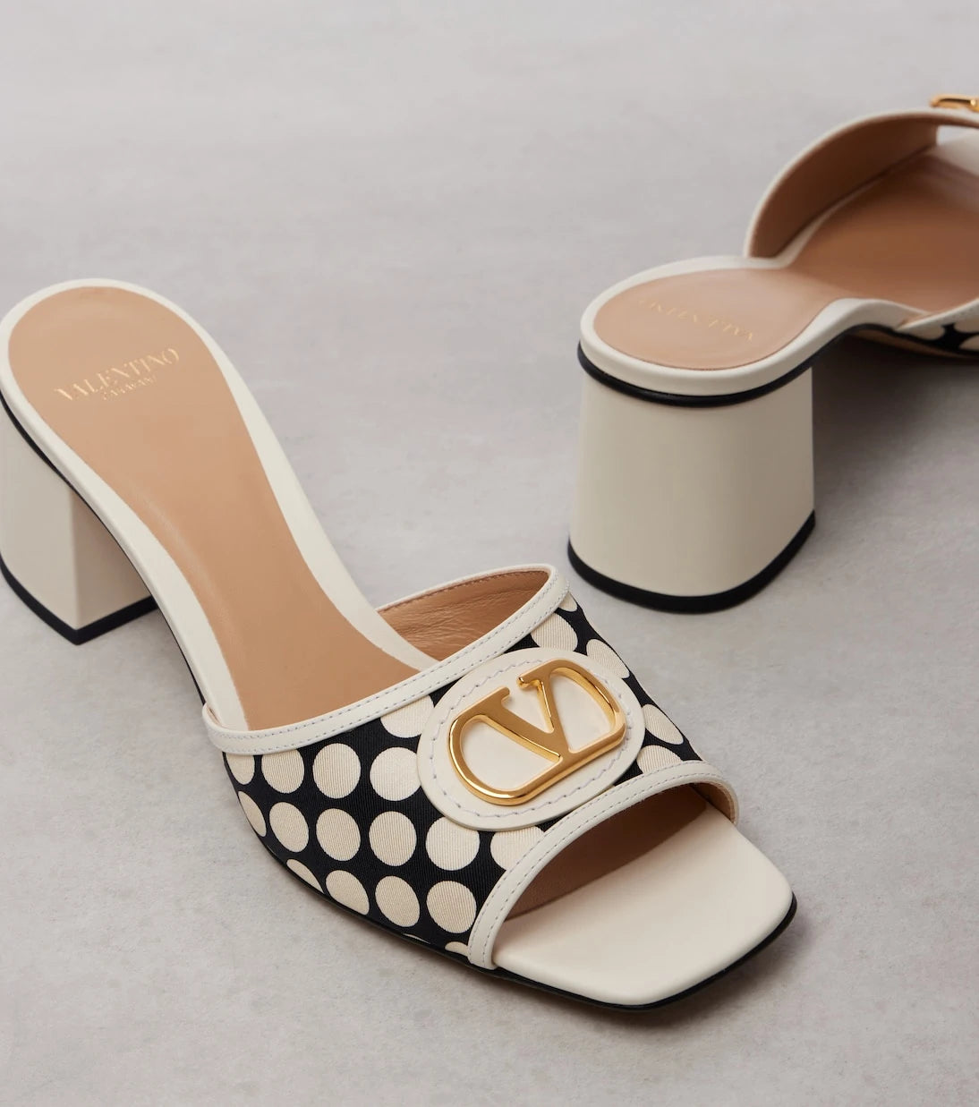 Valentino Garavani - VLogo polka-dot mules