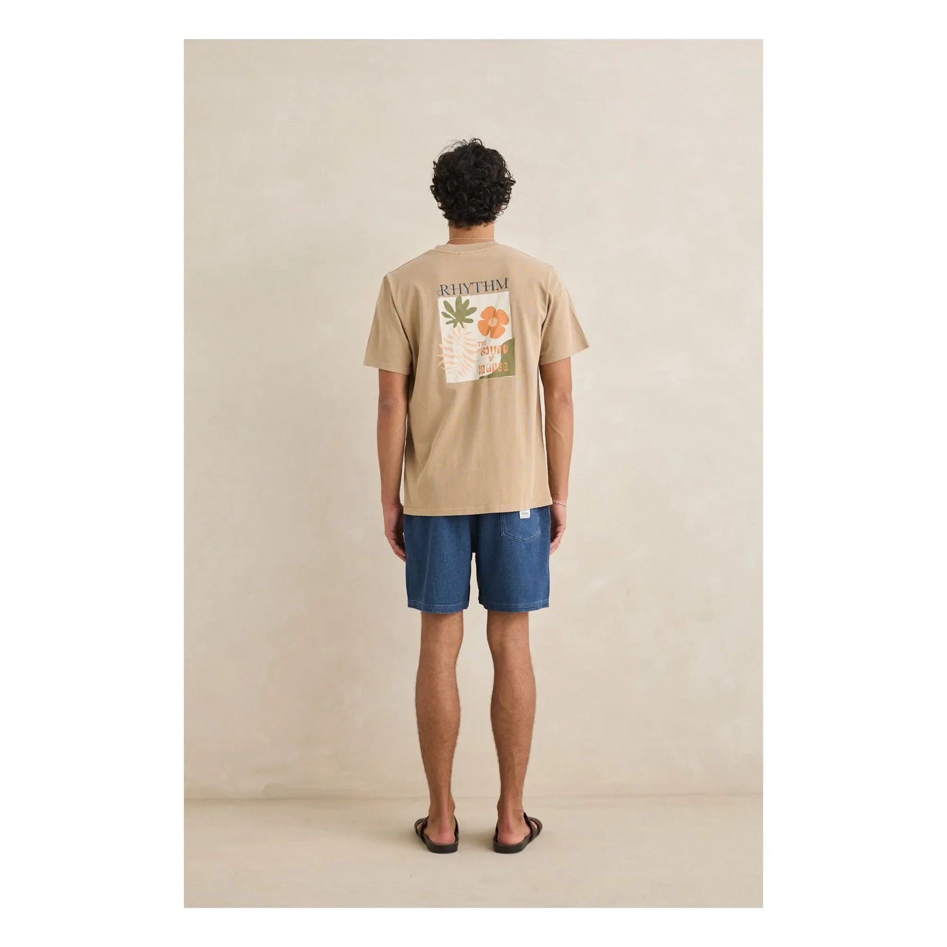 Rhythm - Botanical Vintage T-shirt | Dark Beige