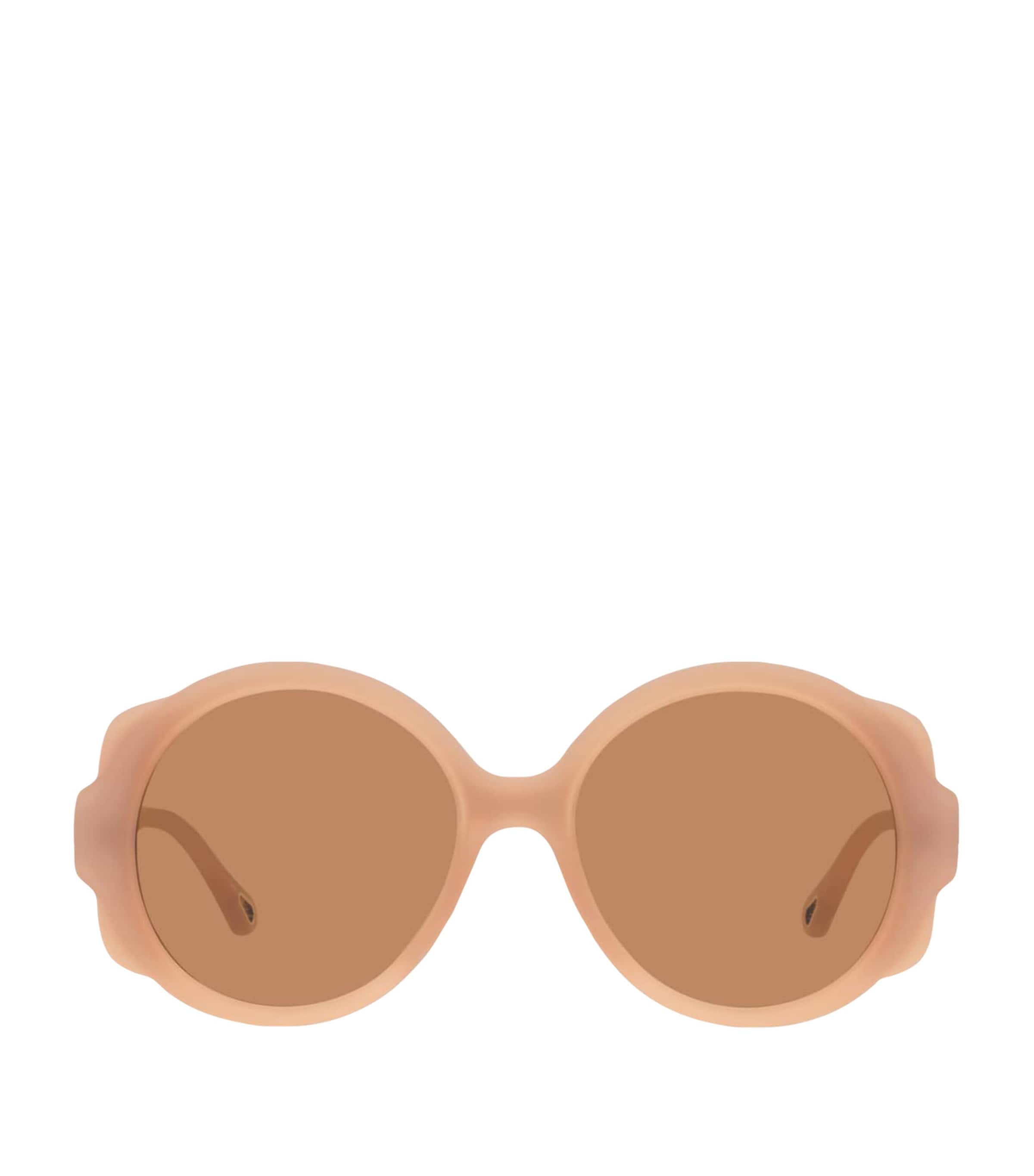 Pink Round Flower Sunglasses