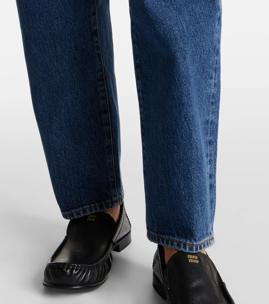 Frame - Neat high-rise straight jeans