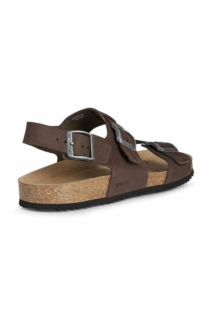 Geox U SANDAL GHITA A Süet Sandalet