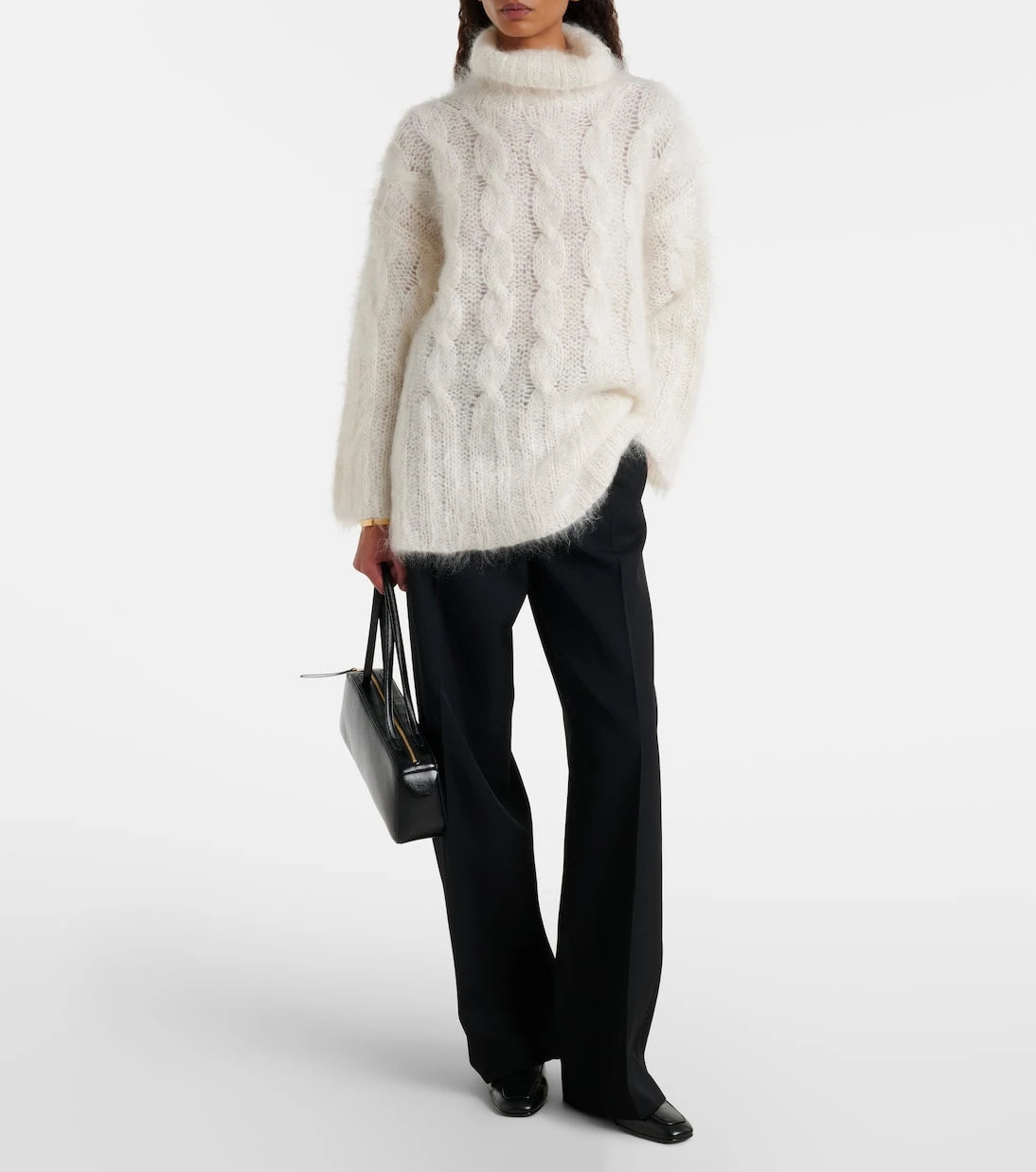 Joseph - Fortin cable-knit mohair-blend sweater