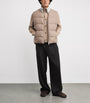 Lardini Beige Wool-Cashmere Down Gilet