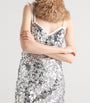 Prada Metallic Sequin-Embellished Mini Dress