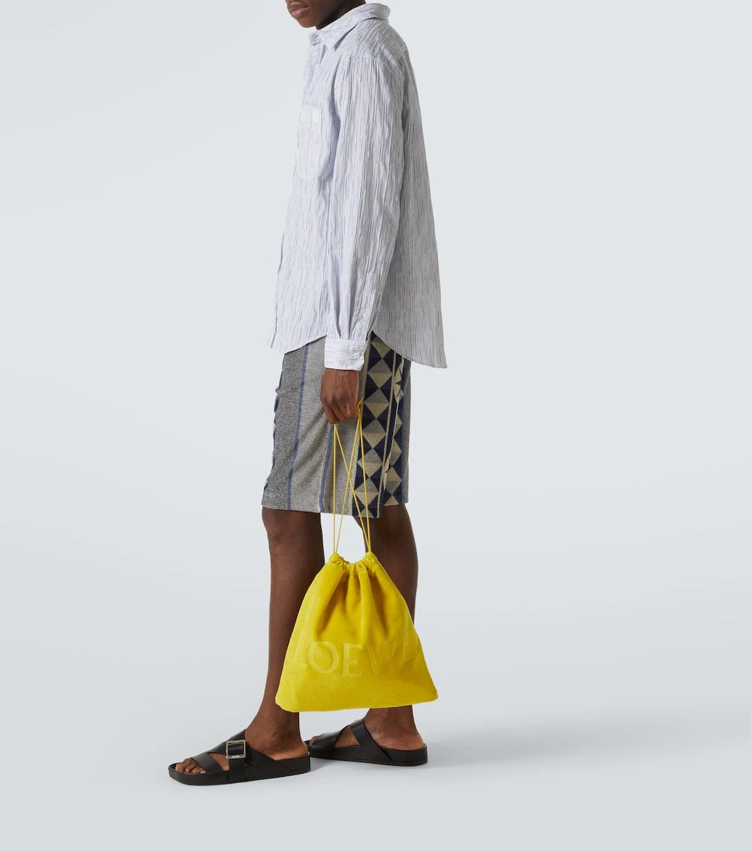 Loewe - صندل باولا إيبيزا إيز بكعب جلد