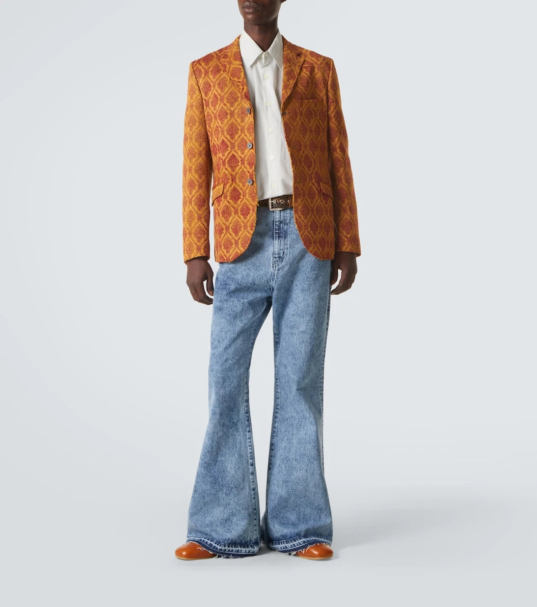 Junya Watanabe - Floral single-breasted jacquard blazer
