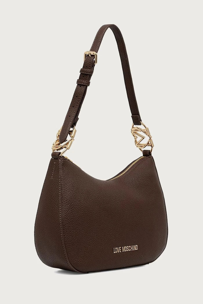 Love Moschino suni deri kadın hobo çanta