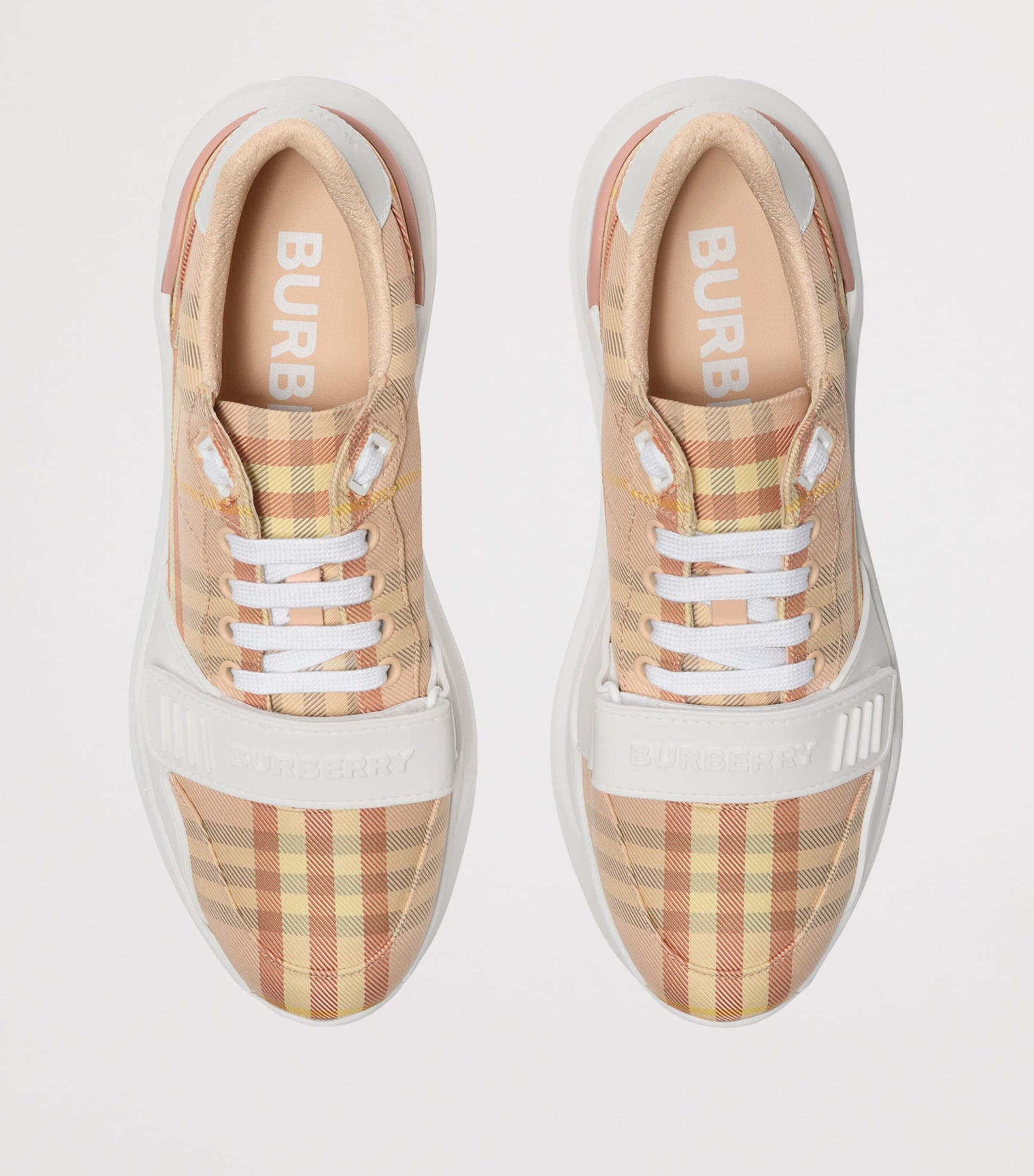 Burberry Beige Check Sneakers