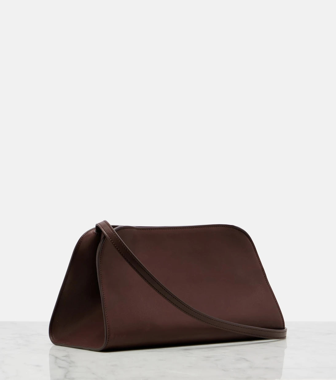 The Row - Peggy Medium leather clutch