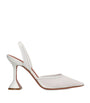 Mesh Holli Slingback Pumps 95 WHITE