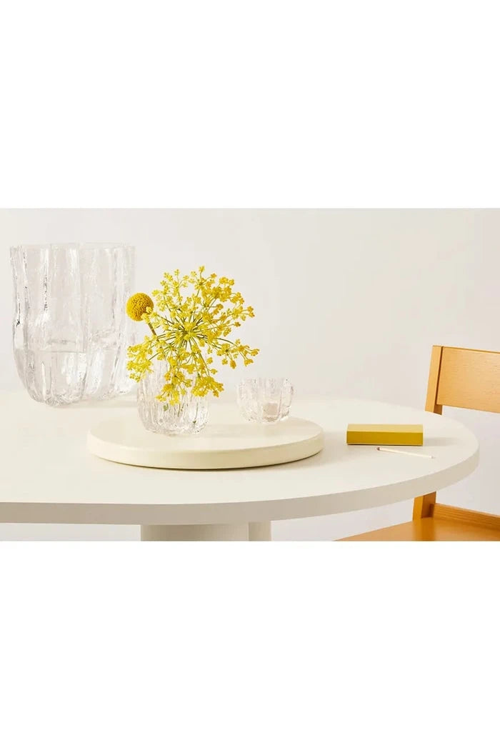 Декоративен свещник Kosta Boda Crackle 5,8 cm
