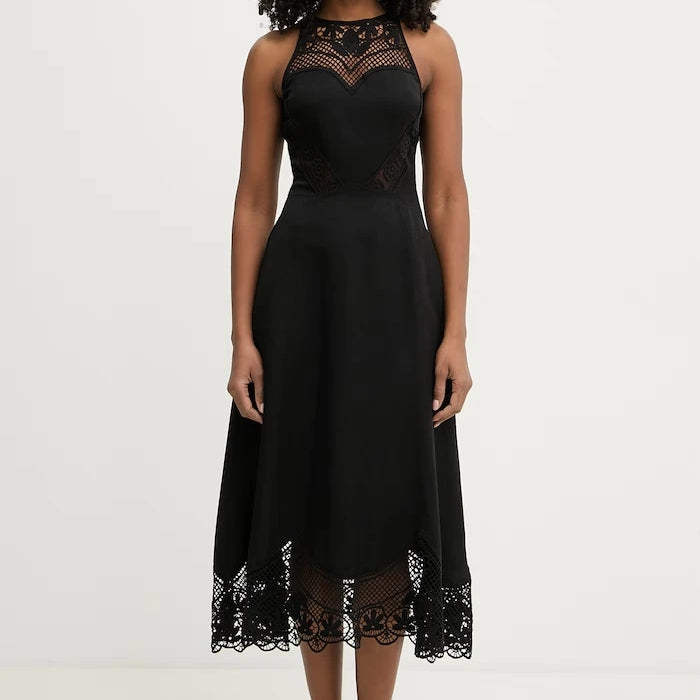 Twinset рокля с лен