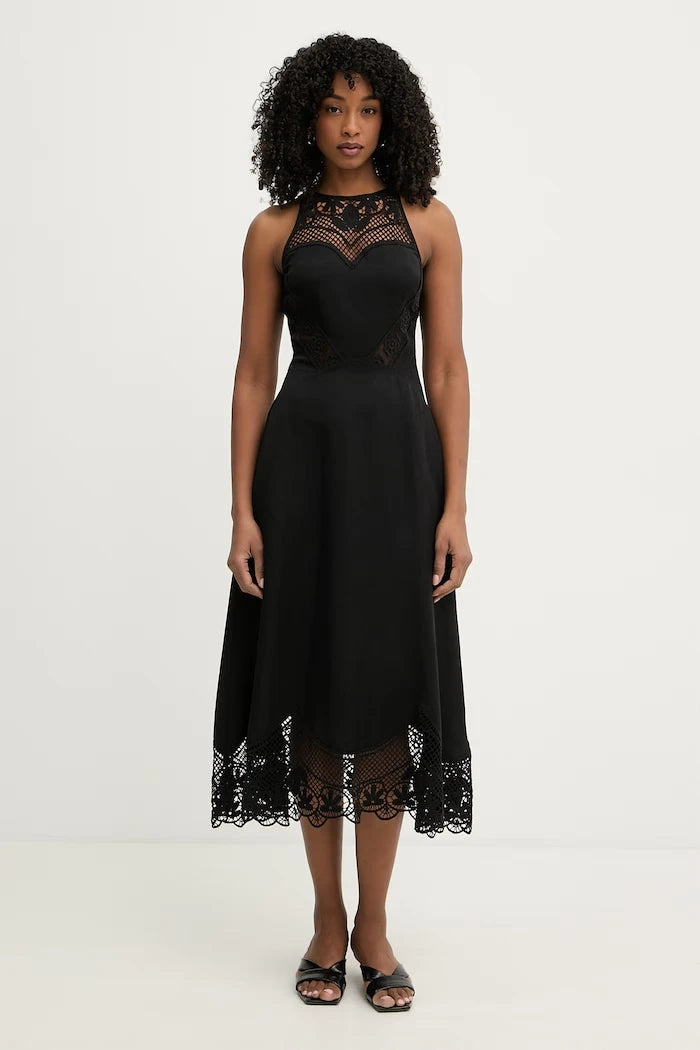Twinset рокля с лен