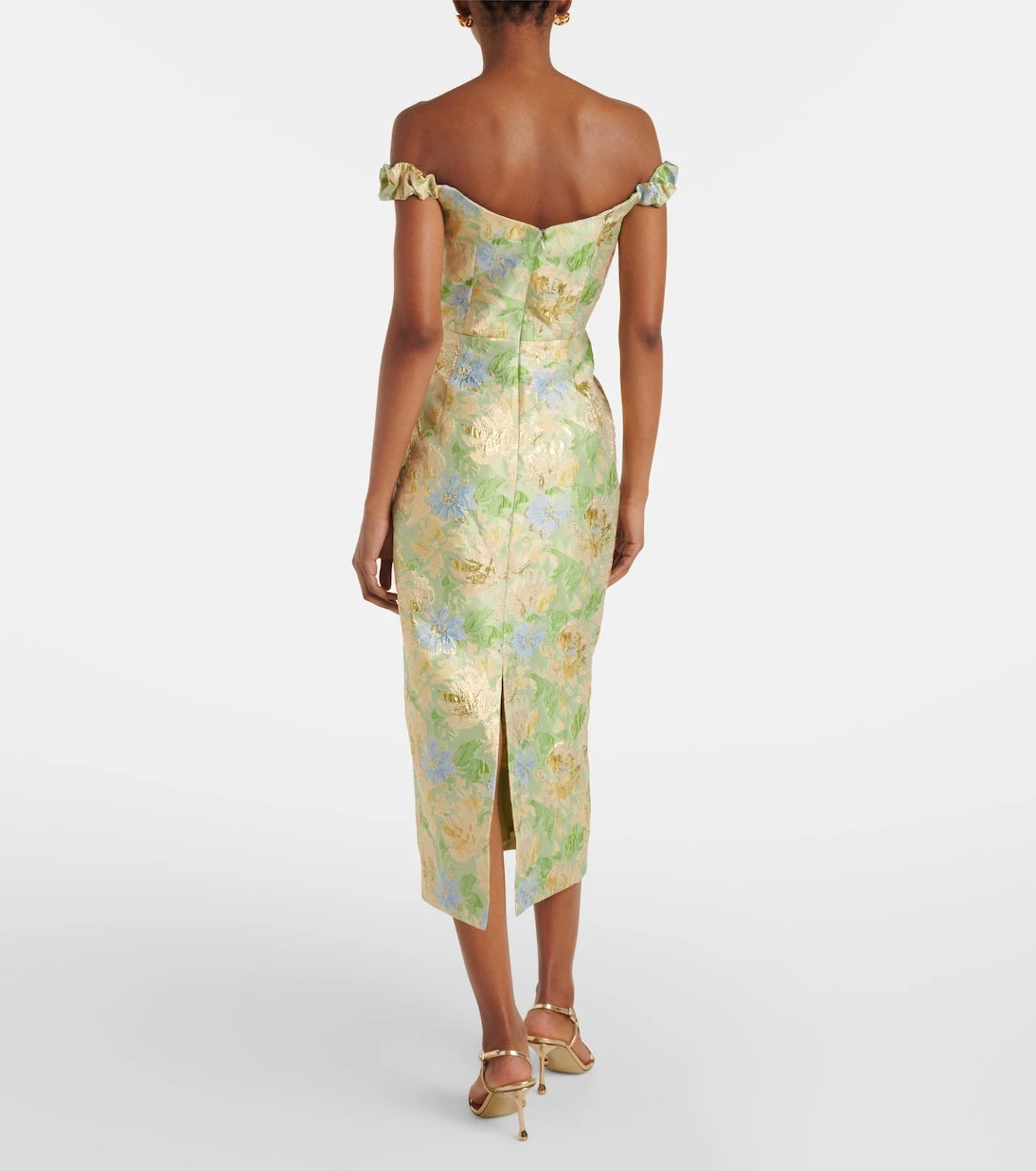 Markarian - Floral brocade midi dress