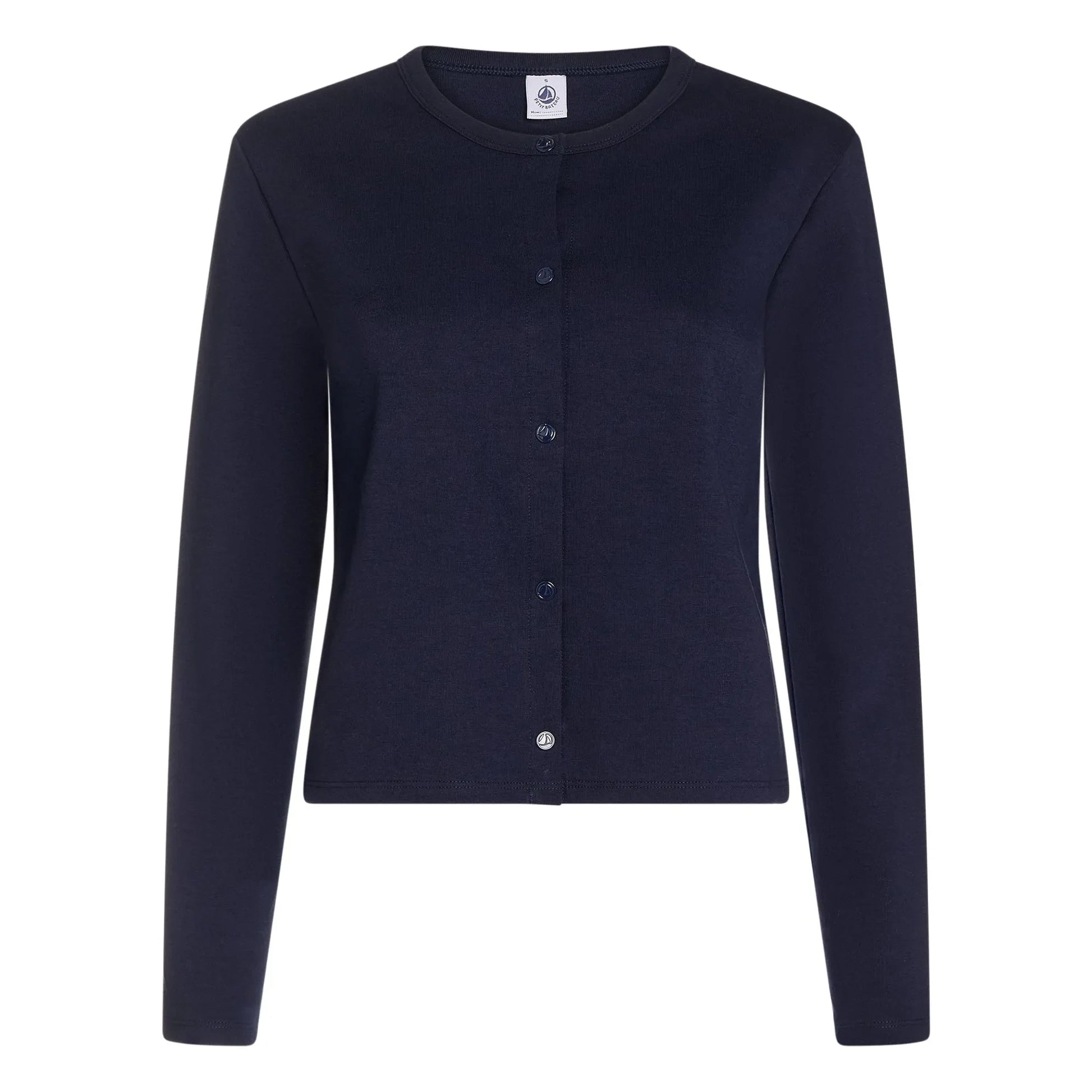 Petit Bateau - Organic Cotton Tailored Cardigan | Navy blue