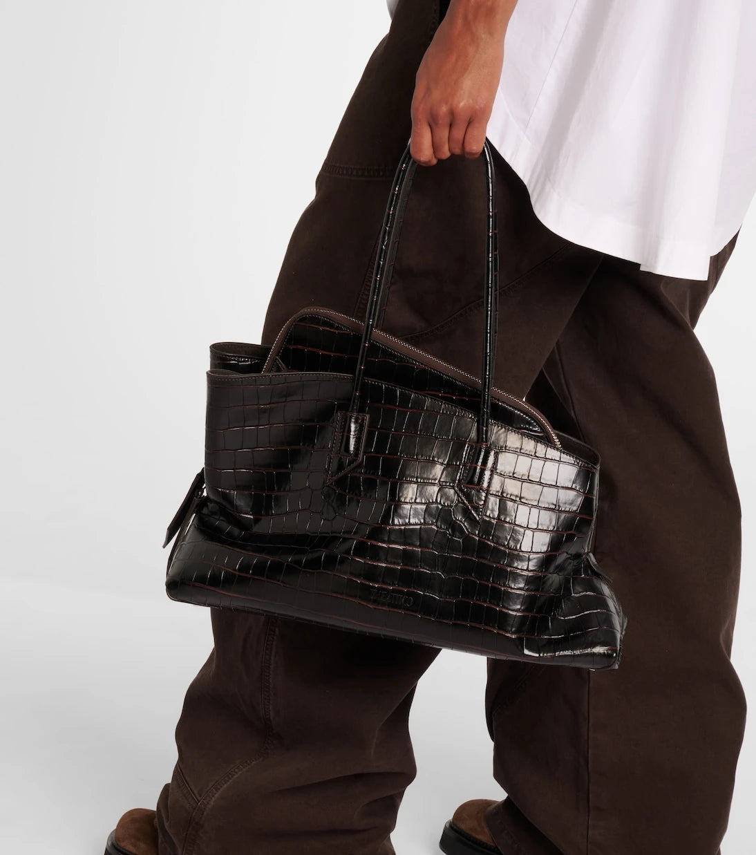 The Attico - La Passeggiata Medium leather tote