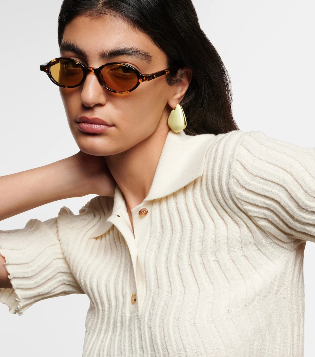 Bottega Veneta - Classic oval sunglasses