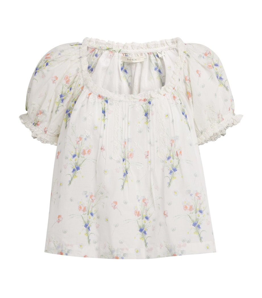 DÔEN White Organic Cotton Frederica Blouse