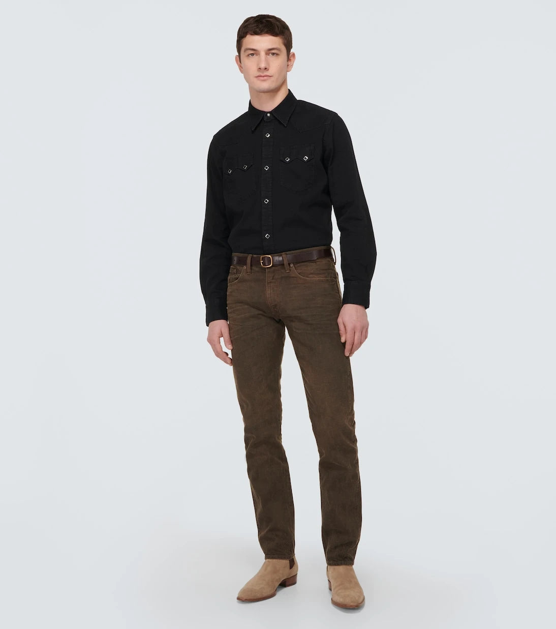 RRL - قميص جينز سو توث ويست