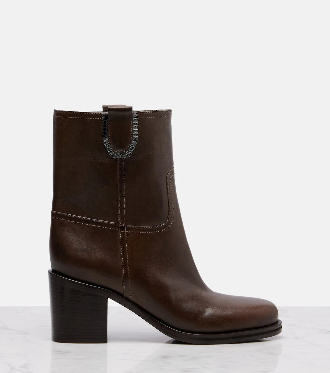 Brunello Cucinelli - Leather ankle boots