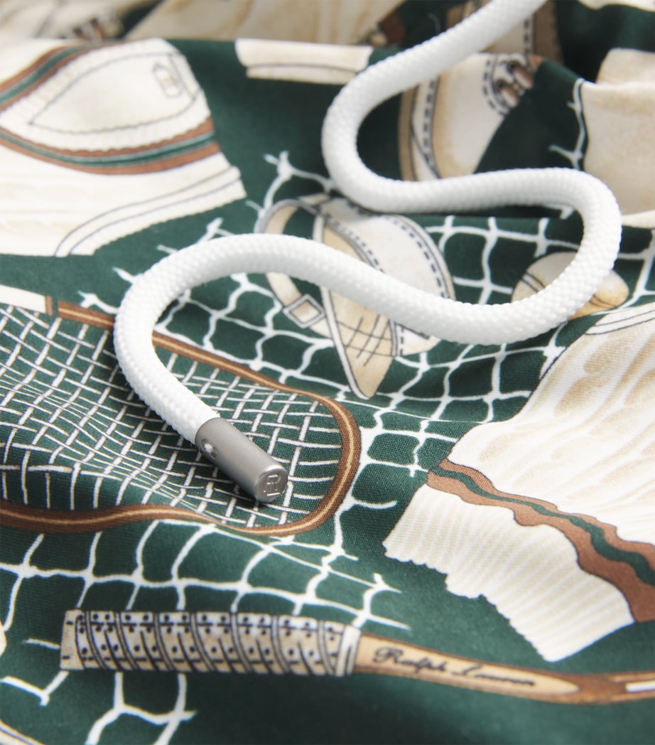 Tennis Print Amalfi Swim Shorts GREEN MULTI