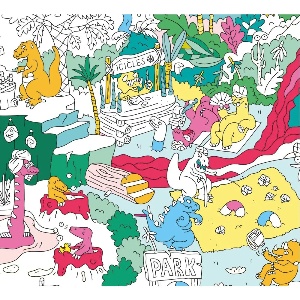 Omy - Dinos Giant Colouring Poster