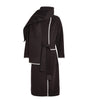 Maje Brown Wool-Blend Wrap Coat