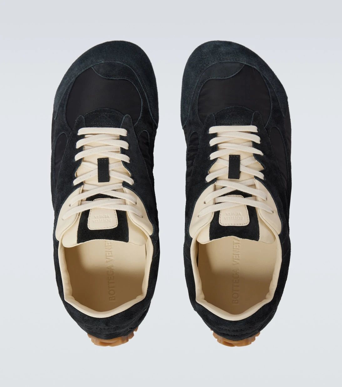 Bottega Veneta - Orbit Flash suede-trimmed sneakers
