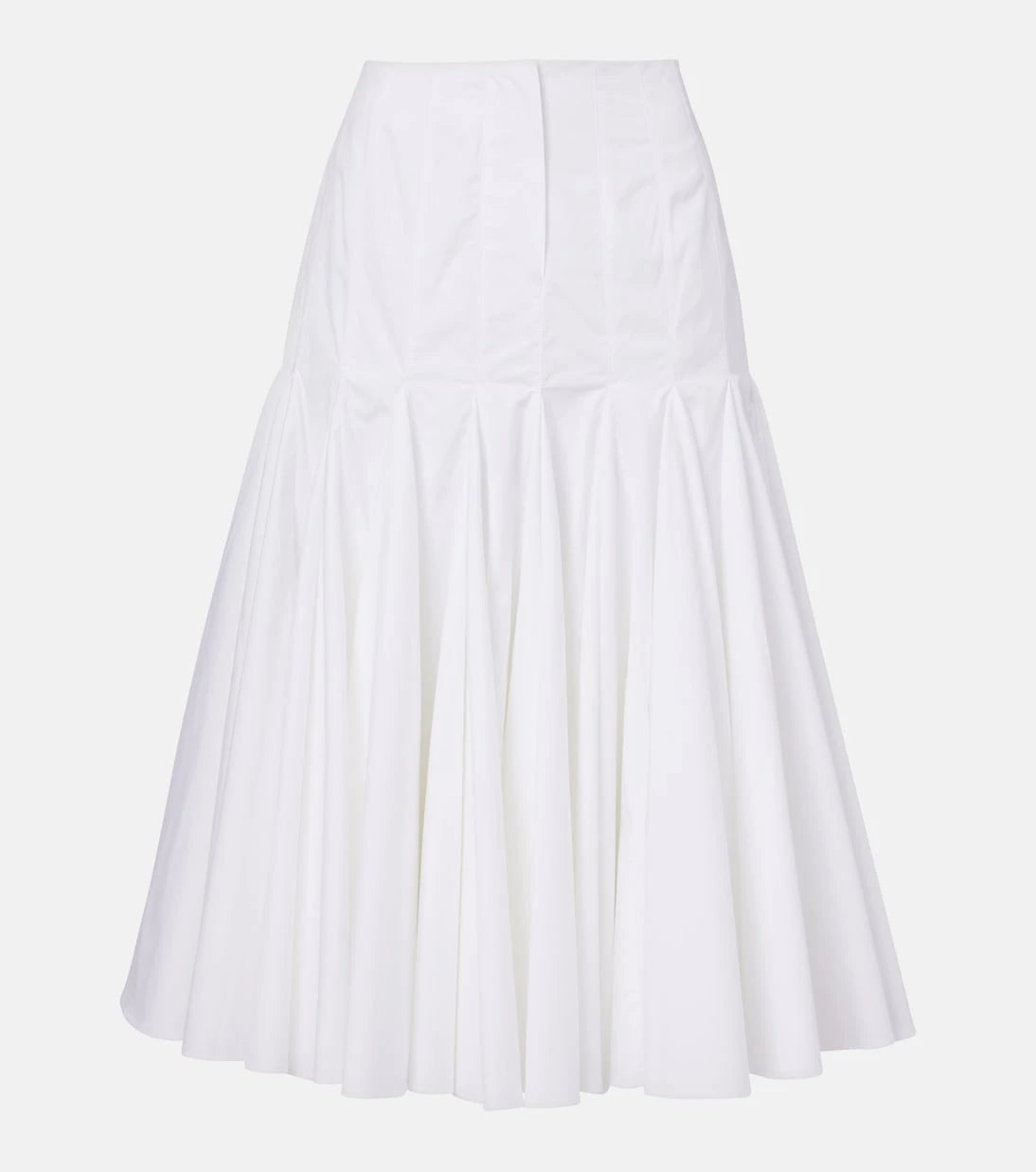 Jacquemus - Agave cotton poplin midi skirt
