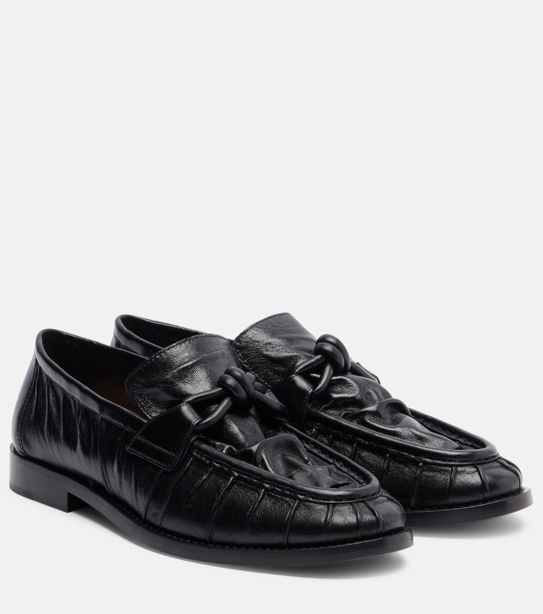 Bottega Veneta - Astaire Knot leather loafers