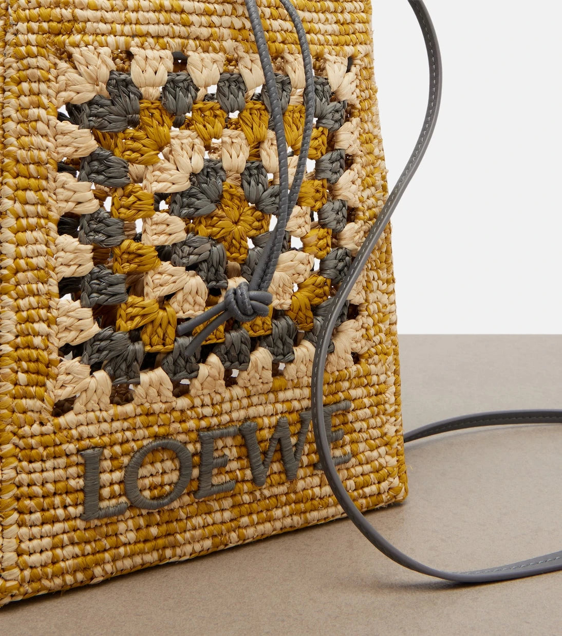 Loewe - Paula's Ibiza raffia pouch with strap