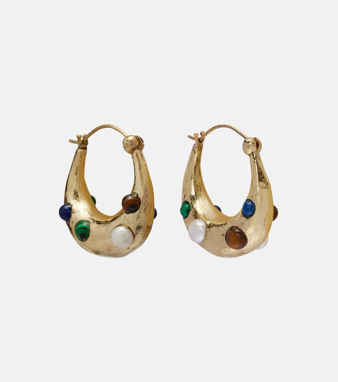 Alémais - Jem Rainbow embellished hoop earrings