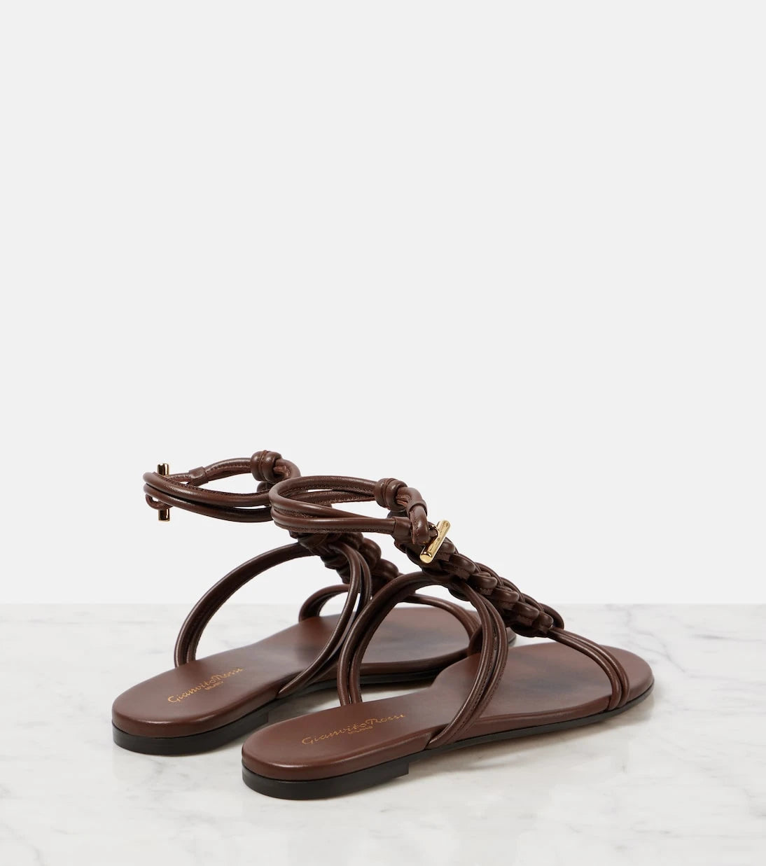 Gianvito Rossi - Capua braided leather sandals