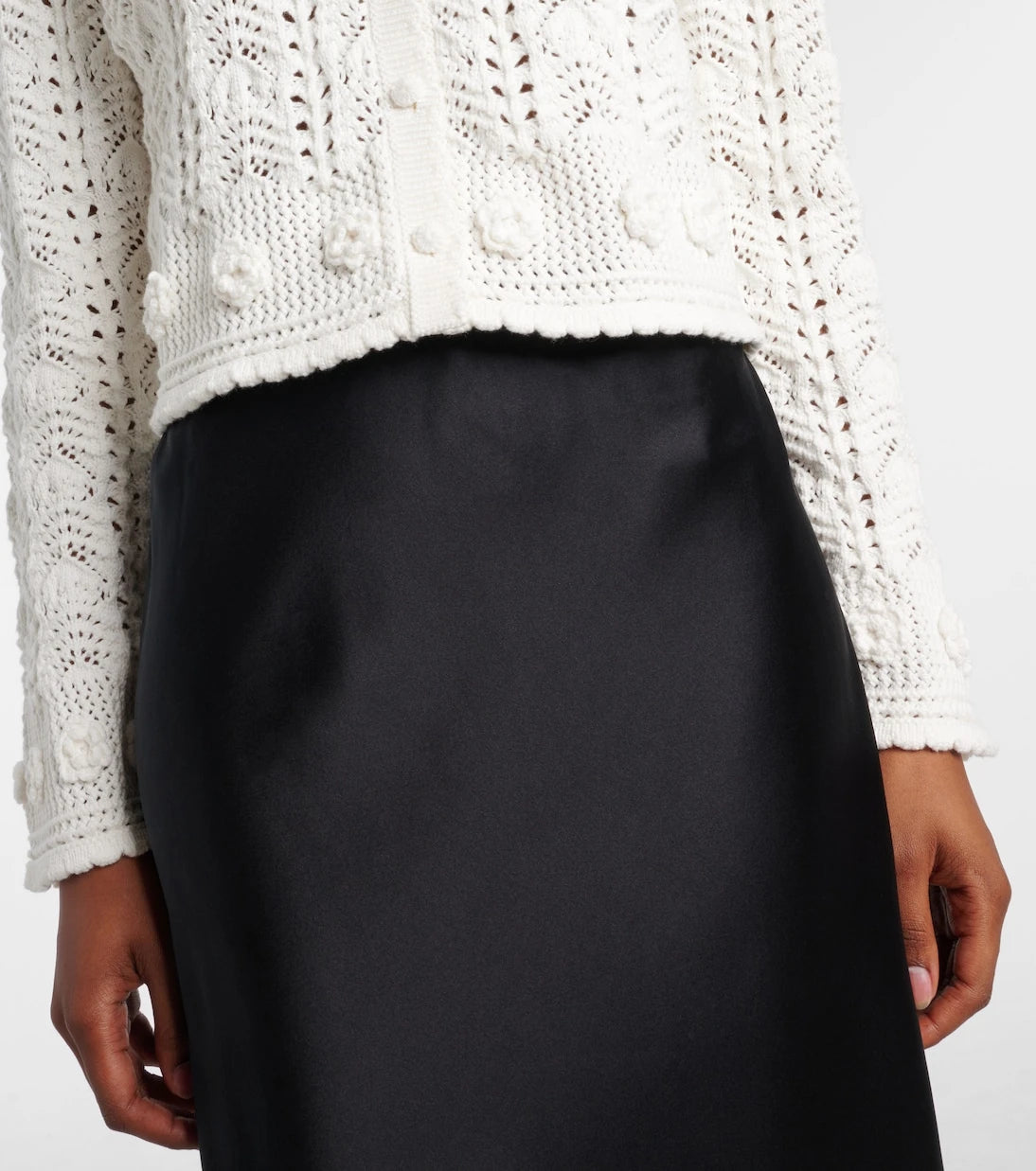 Rixo - Kyra open-knit cotton cardigan