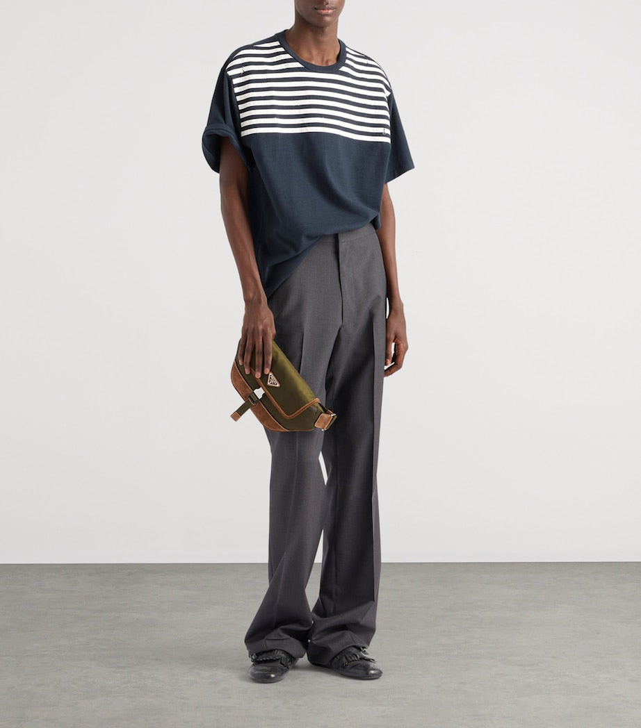 Prada Re-Nylon and Suede Belt Bag