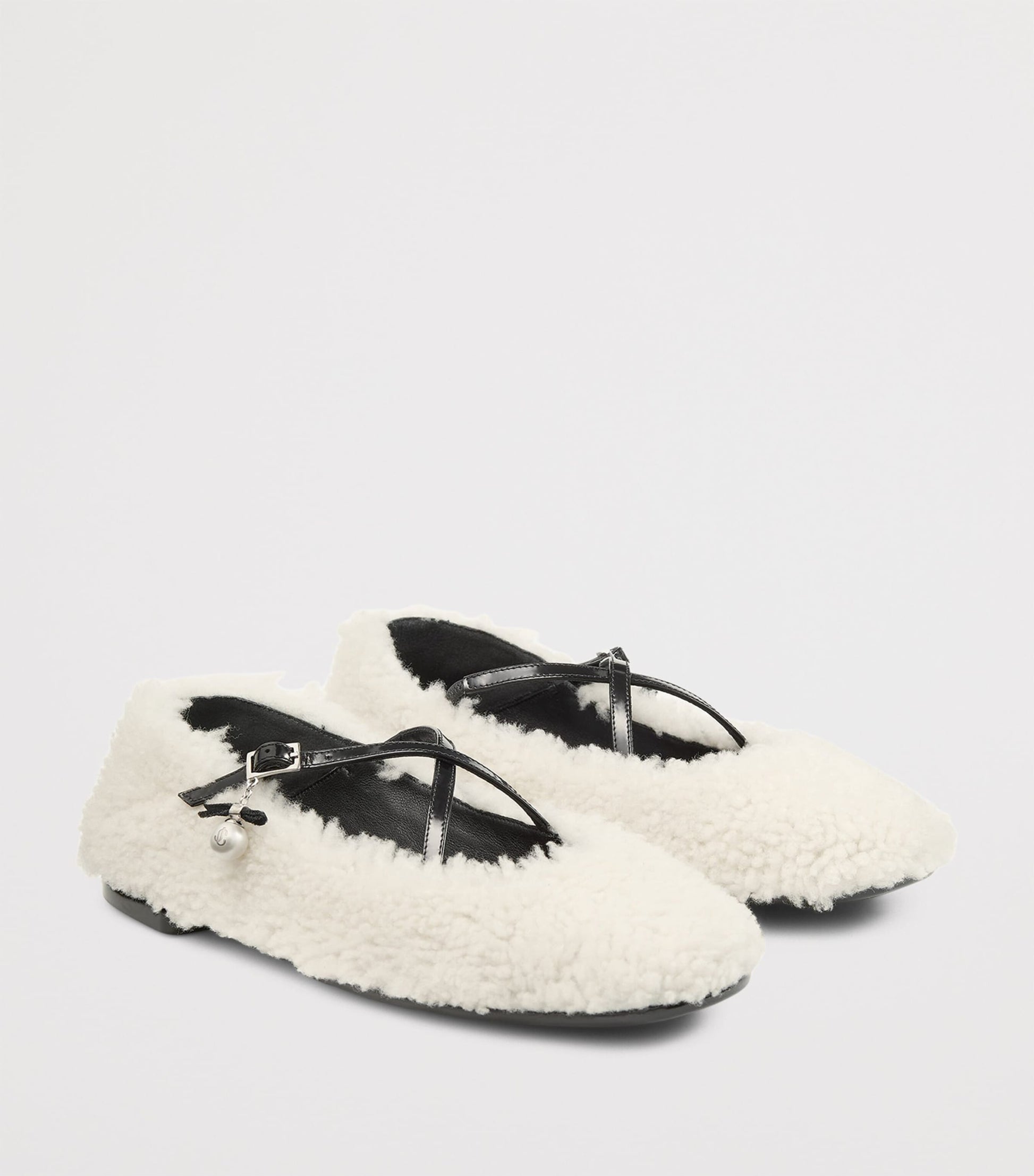 Multi Eleri Shearling Ballerina Flats