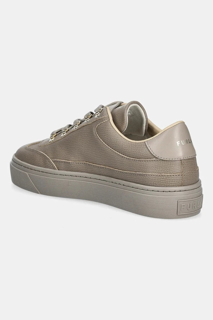 Кожени маратонки Furla Enjoy Lace-Up Sneaker