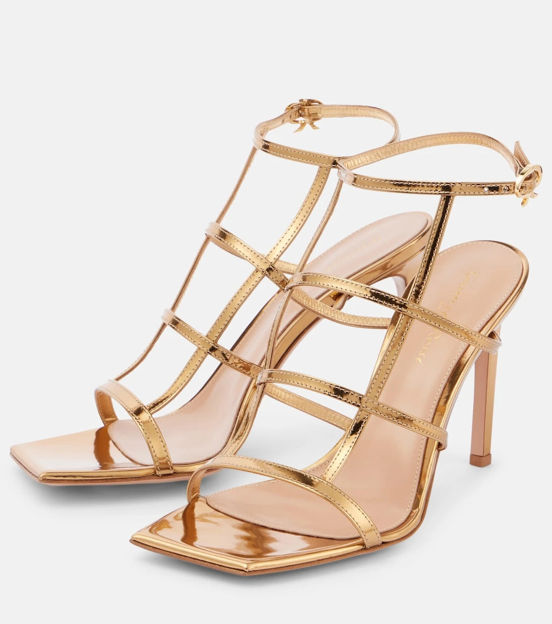Gianvito Rossi - Mondry metallic leather sandals