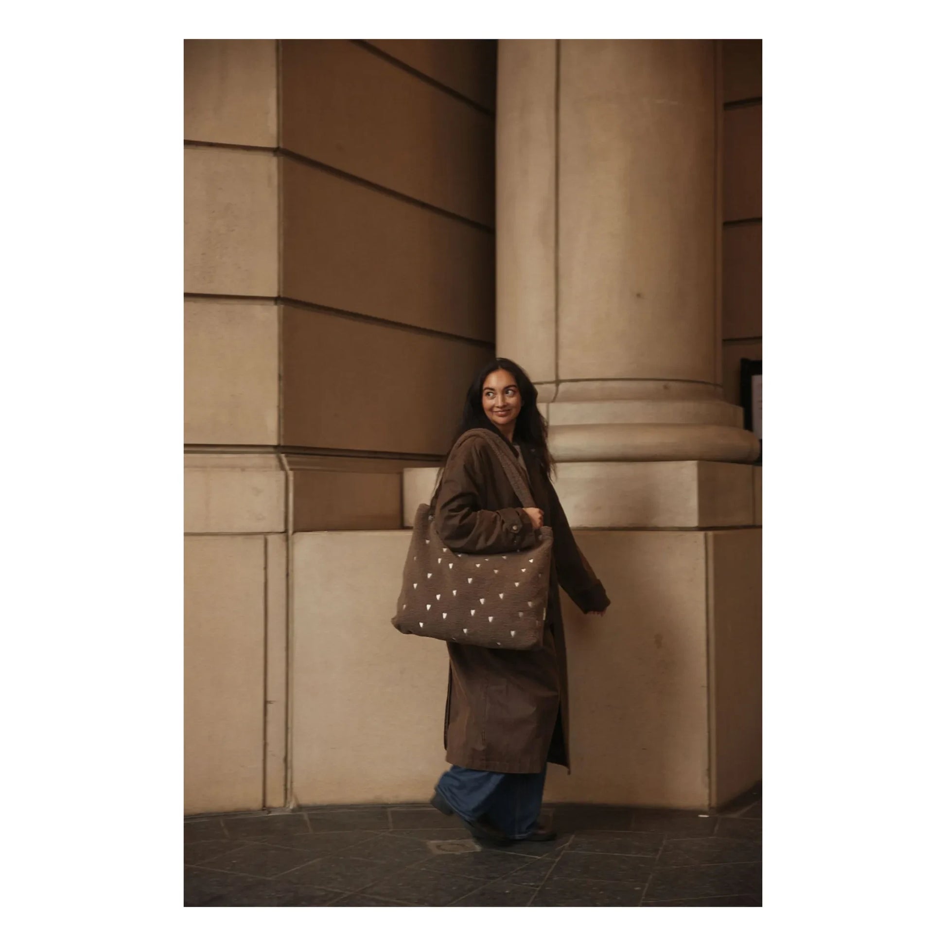 Studio Noos - Hearts mom-bag | Brown