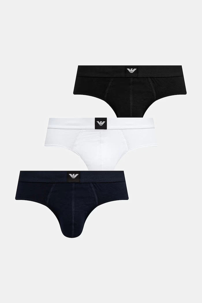Emporio Armani Underwear Erkek Pamuklu Slip 3'lü
