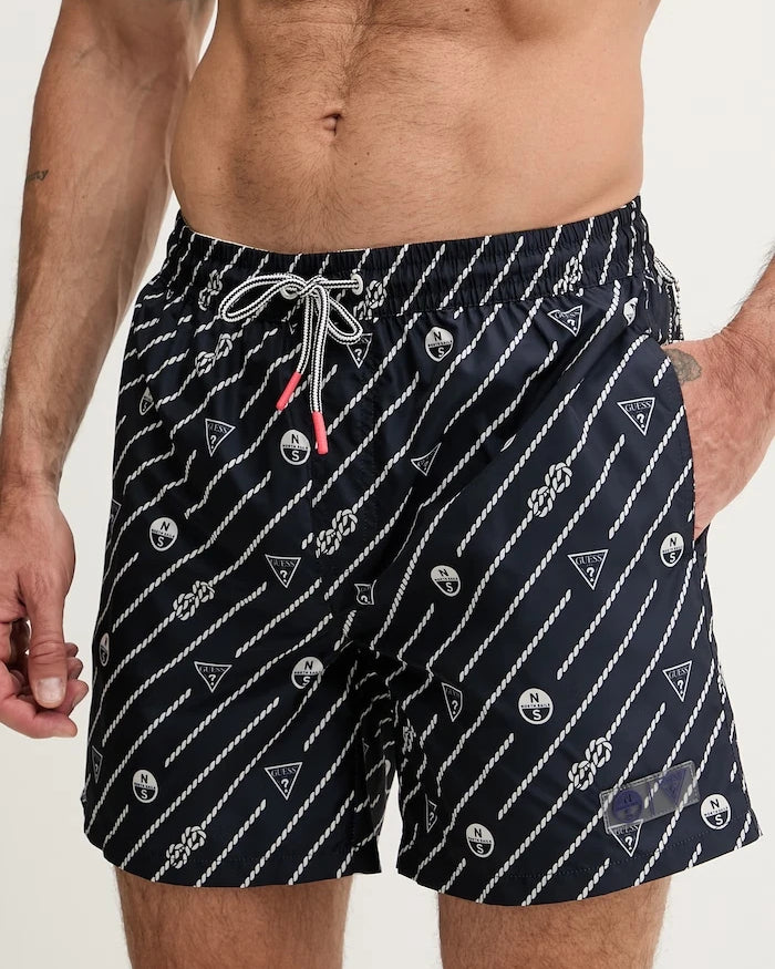 Guess erkek yüzme şortu x North Sails