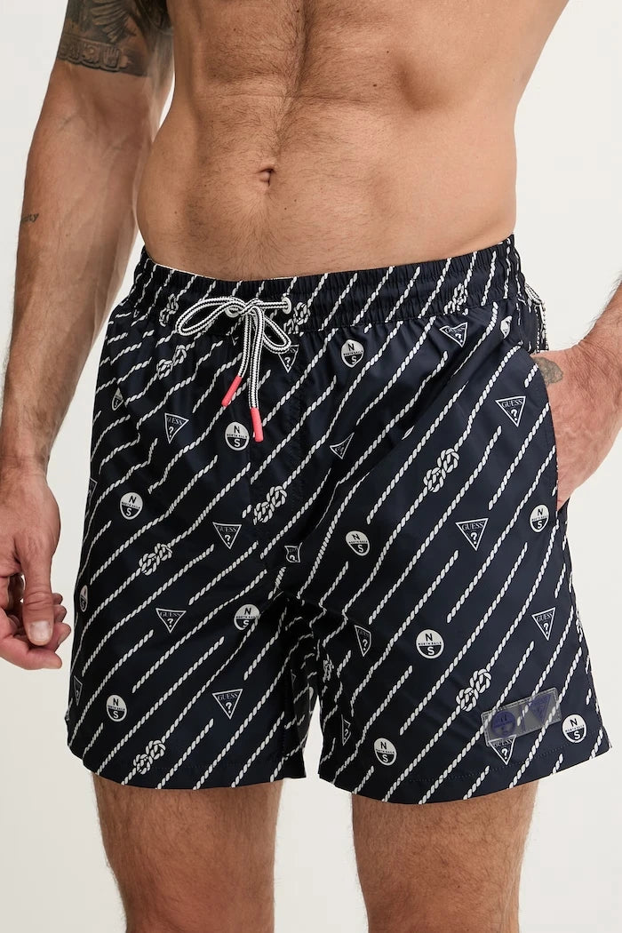Guess erkek yüzme şortu x North Sails