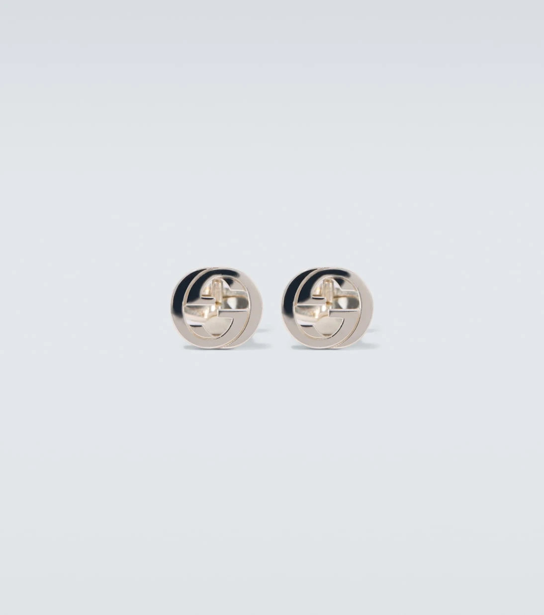 Gucci - Interlocking G sterling silver cufflinks